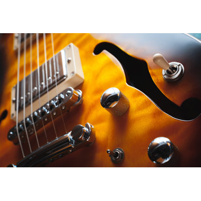 Electric Guitar 1 Piece Wrapped Canvas Wall Art