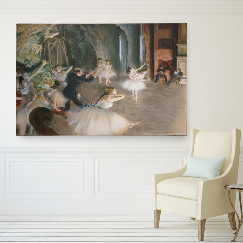 «Rehearsal on Stage», reproduction, H 32 po x l 48 po x P 1,5 po, Toile tendue