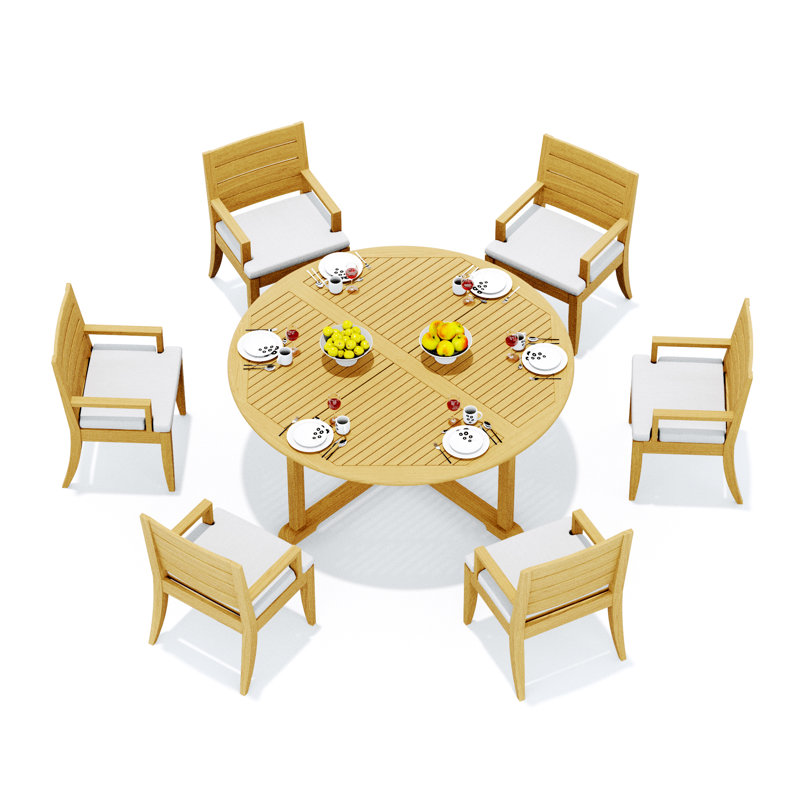 Atnas Outdoor 7 - Piece Teak Dining Set