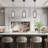 Sandrell 1-Light 12" H Gold/Black Pendant