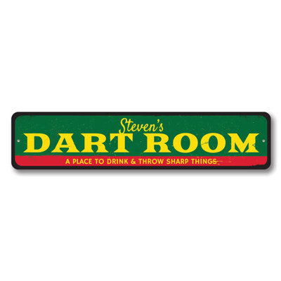 Dart Room Aluminum Sign