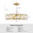 10-Light Dimmable Modern Drum Crystal Chandelier