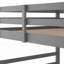 Lit superposé double au dessus d'un lit double (L 77,4 po x l 58 po x H 48 po) - Aucun sommier requis, fabrication en pin durable-221870811