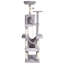 VEVOR Cat Tree 72" Cat Tower with 2 Cat Condos Sisal Scratching Post Light Grey-101925100