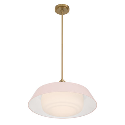 Grantham 20'' Vibrant Gold + Blush Pendant