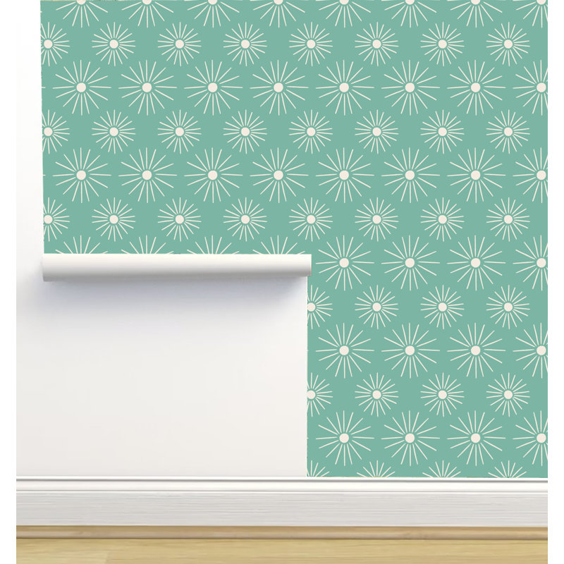 Rouleau de papier peint texturé L 2,16 pi x l 5 po Erin Kendal Designs, Vert