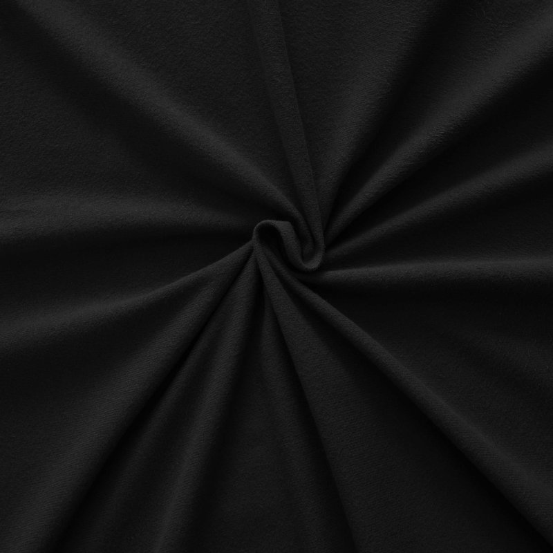 Sweet Home Collection Ultra Soft Microfiber Flannel Sheet Set, Full Sheet Set with 2 Pillowcases, Black