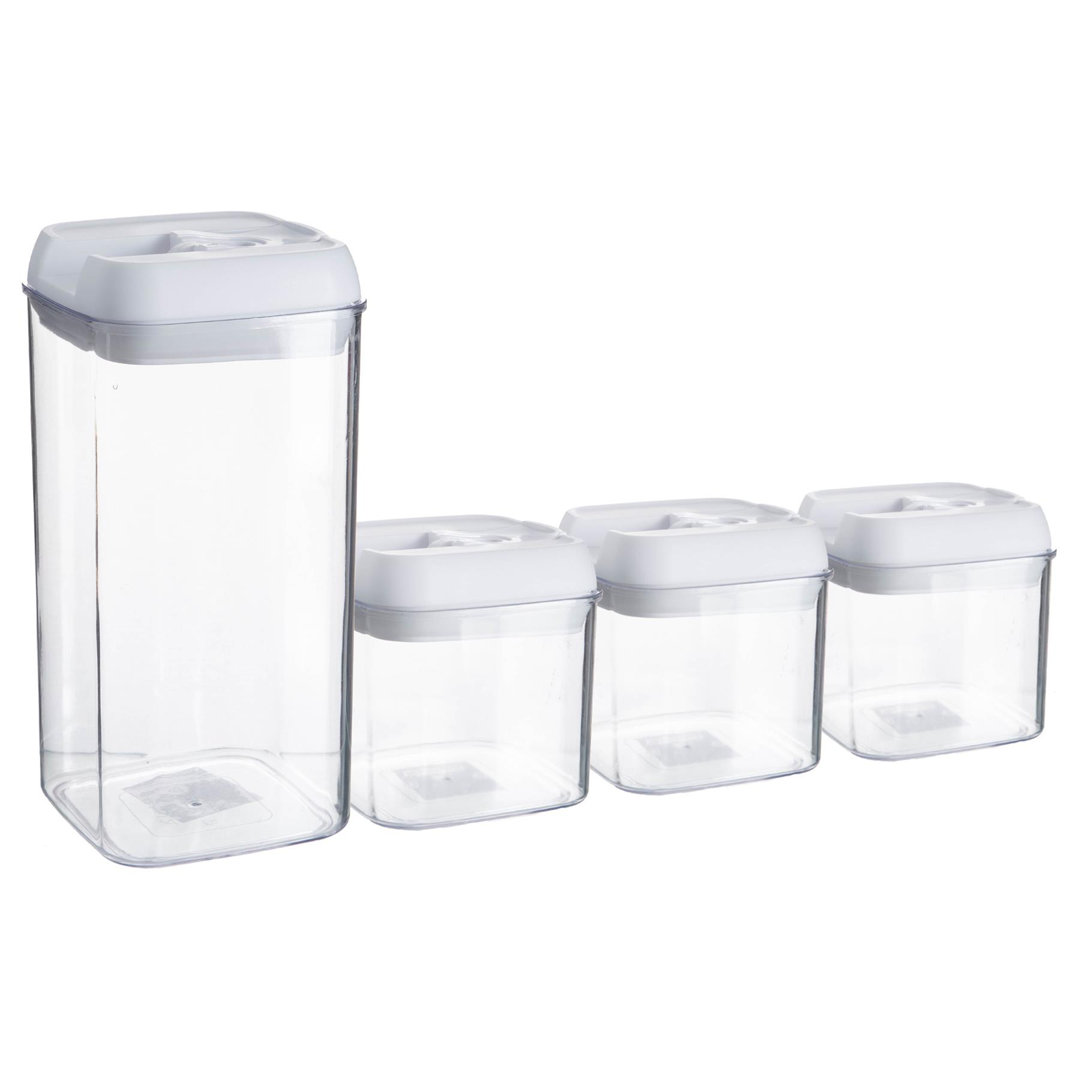 Argon Tableware - Flip Lock Food Storage Containers Set (2 Sizes)