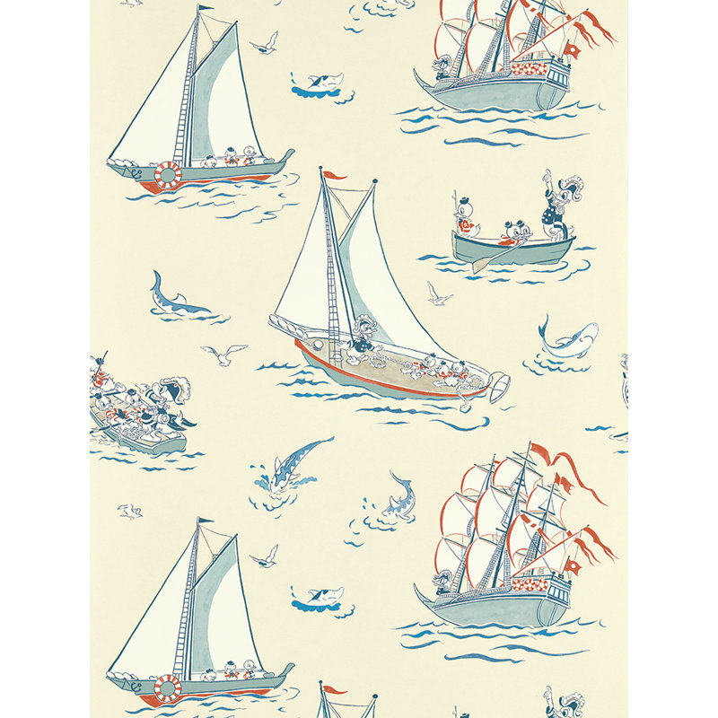 Donald Nautical Wallpaper, Sea Salt