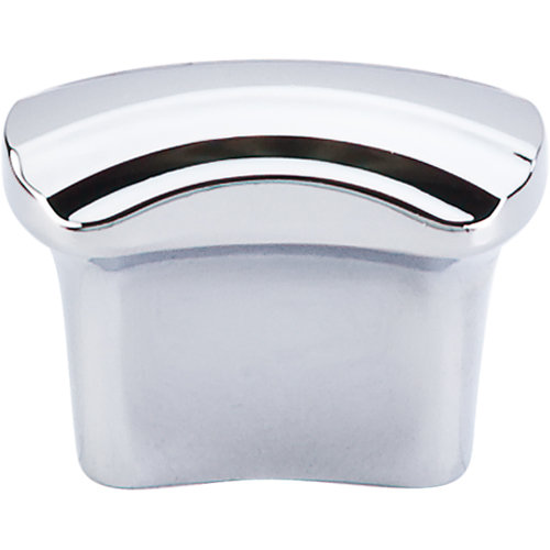 Victoria Falls 3/4" Center to Center Rectangle Knob, Polished Chrome