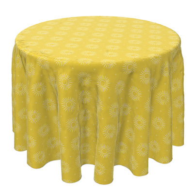 Fabric Textile Products, Inc. Round Tablecloth, 100% Cotton, 60 Round", Modern Sunrise