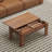 35" Rectangle Coffee Tables With Storage For Firearms And Wine, Small Table With Password Lock