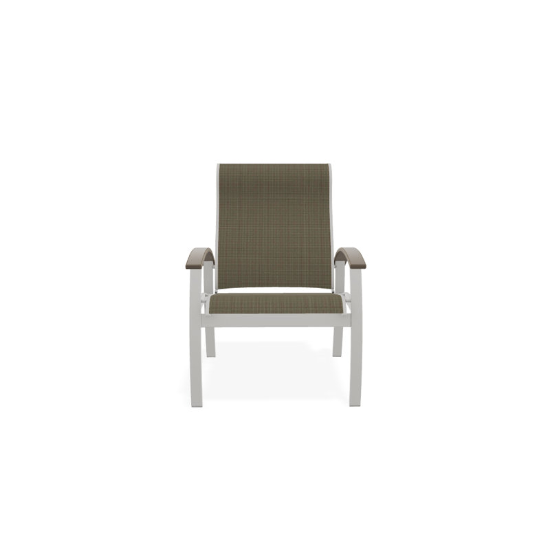 Chaise de patio Askar, Désert, Tweed Sunbrella® brun, Neige texturée