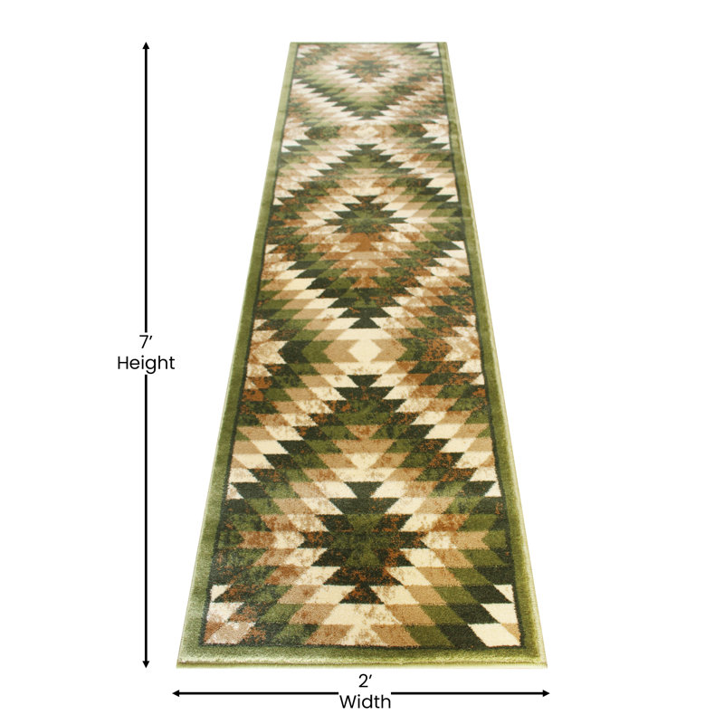 Tapis intérieur Akwasi, Tapis de couloir 2 pi x 7 pi
