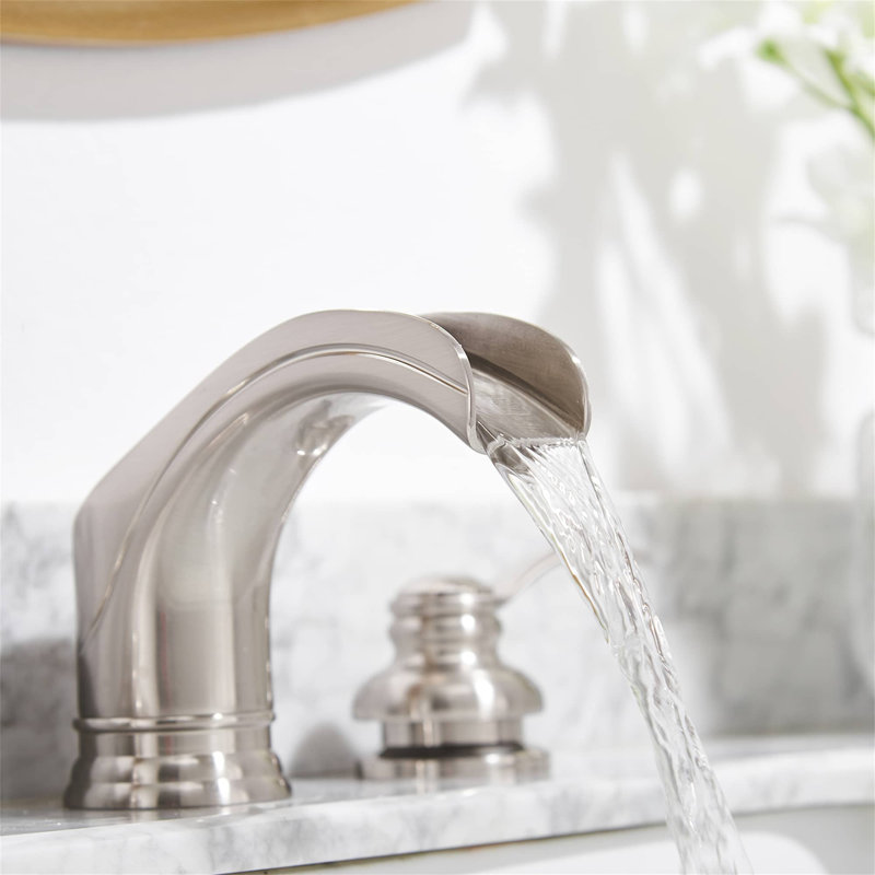 Widespread 2-handle Bathroom Faucet, Brushed Nickel