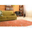 Tapis orange transitionnel en laine touffeté à la main Marla-24108052