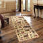 Tapis rustique 2 pi x 3 pi Rustic Lodge en polypropylène beige et teinture