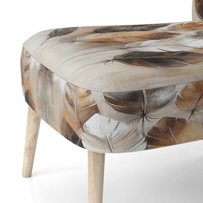 Chaise d'appoint Boho Feather - Chaise d'appoint Boho Free Spirit Feathers I, Chaise d'appoint sans accoudoirs