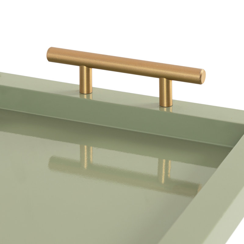 Borce Tray, 2.24" H x 24" W x 9.92" D, Green