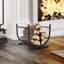 Ridlon 27.9 cm W Metal Log Rack