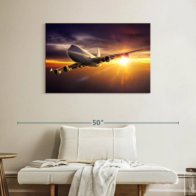 Mehar Sunset Plane, 26" H x 39" W
