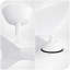 Ventilateur de plafond de 38 pouces sans lumière, ventilateurs de plafond intérieurs et extérieurs modernes avec télécommande pour moteur à courant continu pour chambre à coucher, salon