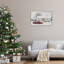 «Snowy Farmhouse on Christmas», estampe numérique encadrée, design par Lori Deiter-114293382-114293384