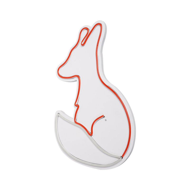 Ruban d'éclairage néon imperméable et flexible à DEL, rouge et blanc, 11 po x 17,7 po x 0,8 po | IP67, 400 lumens, 12V DC, adaptateur 4A | Parfait pour la décoration intérieure, les fêtes et les événements, facile à installer avec un gabarit en mousse de PVC