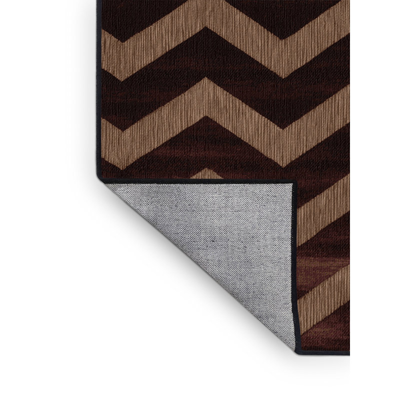 Tapis damier noir lavable à la machine