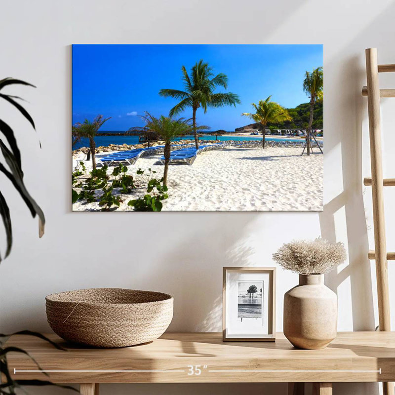 Plage à Labadee, haïti, H 16 po x l 24 po