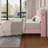 Full Size Bed Frame with Wingback Headboard, Velvet Upholstered Platform Bed Frame with Sturdy Wooden Slats Support, No Box Spring Needed, Easy Assembly, Pink-123826817-123826814