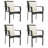 Suprident 4 - Person Wicker Patio Dining Set with Square Table , Cushions Included-2017198308-2017198309