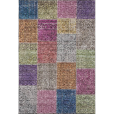Premium Machine Washable Prisco Copper Rug