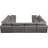 Cozy 158" Wide Velvet Reversible Modular Corner Sectional-1690782862