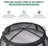  40" Round Fire Pit Spark Screen – Heavy-Duty With Lifting Hook