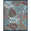 Tapis floral transitionnel Gilda, turquoise-1980690189