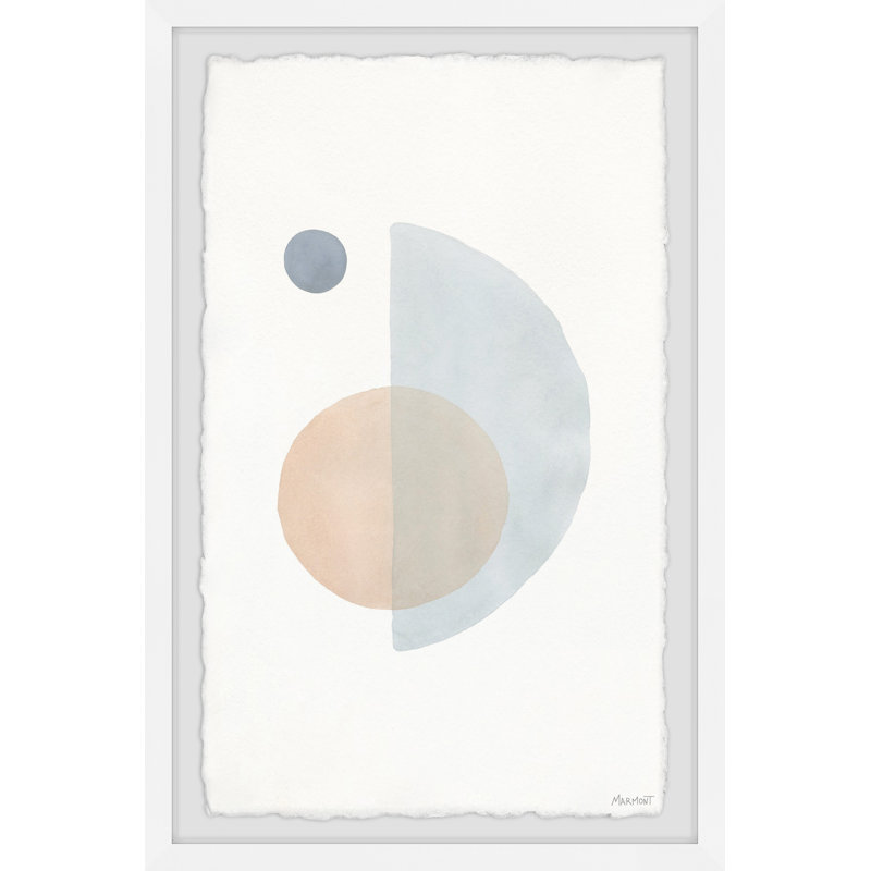 Half Over Full - Single Picture Frame Painting, 30 cm H x 20 cm W x 3.81cm D