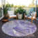 Machine Washable Indoor/Outdoor Cinead ACN1681 Purple Rug