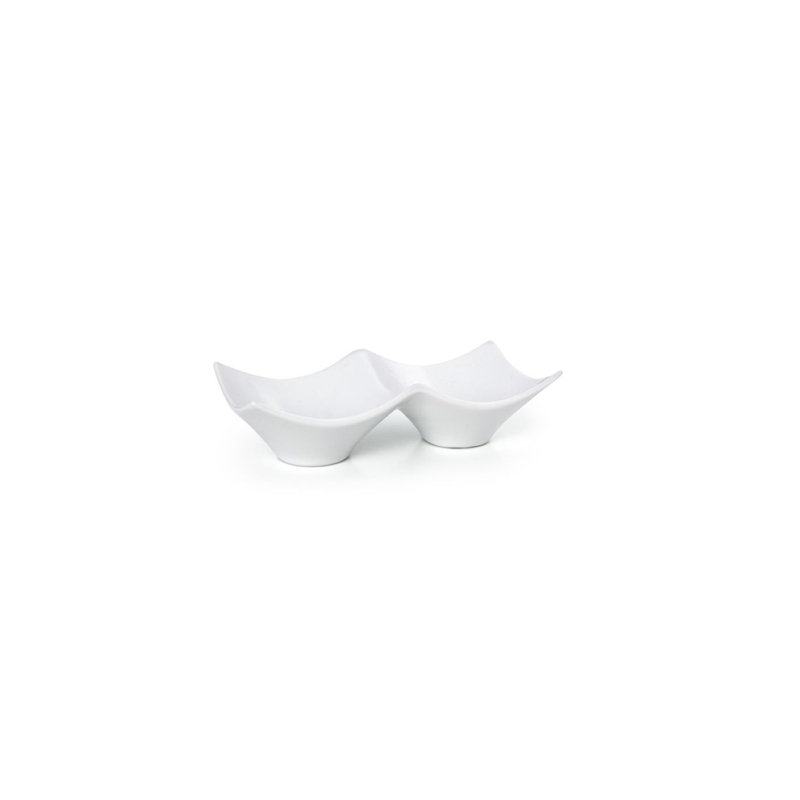 Plat de service double divisé Origami