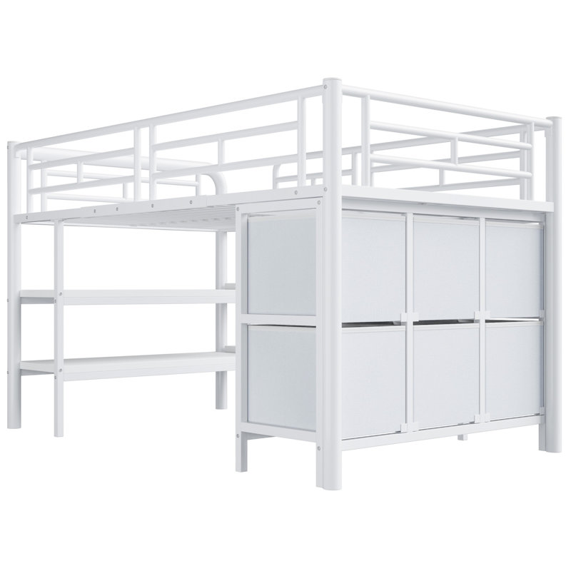 European Single (90 x 200 cm) Kids Bed, White