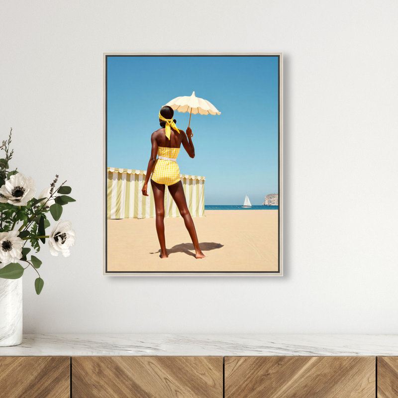 Cabana Muse III Print by Oliver Gal, 31"H x 37"W, White Floater Frame