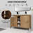 48" Freestanding Bathroom Vanity With Double Sink, Soft Closing Door Hinge (KD-Package)