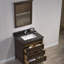 Ensemble de meuble-lavabo de salle de bain simple avec miroir 31 po Briese-27091313