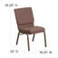 Chaise de jardin empilable en tissu 18,5 po Lionel Lionel
