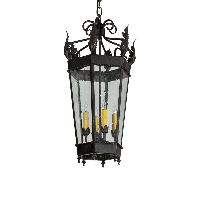 Luminaire suspendu cylindrique 4 lumières Regency