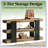 Versatile Side Table,Console Table,3-Tier Sofa Table,Entryway Table