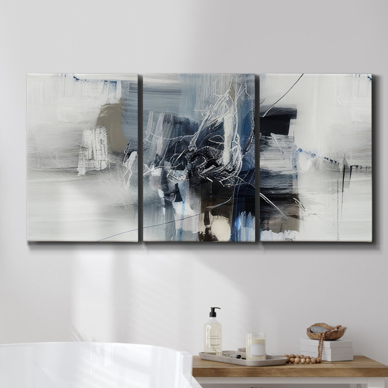 Painter's Composition Study V - Multi Piece Framed Canvas, 36" H x 72" W x 2" D