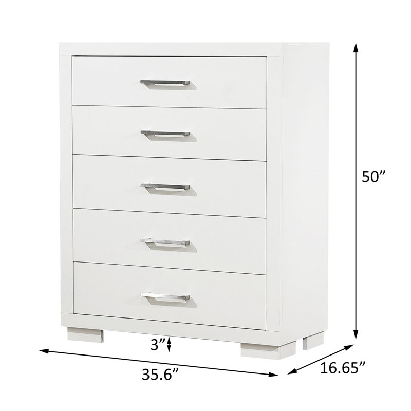 Ensemble de chambre à coucher 5 pièces Chenell, Très grand