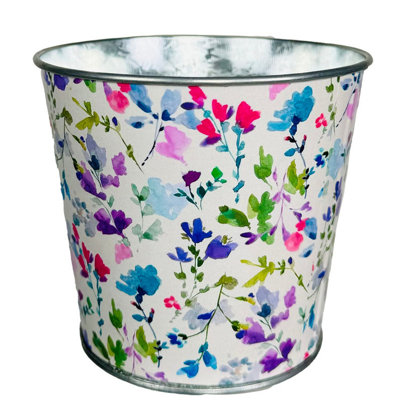 Spring To It Floral Print Planter