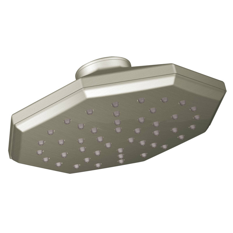 Pomme de douche à pluie avec immersion Felicity, Nickel brossé